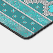 Motif géométrique en pierre turquoise du sud-ouest (Coin)