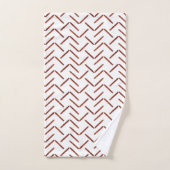 Motif géométrique en terre cuite  (Serviette à main)