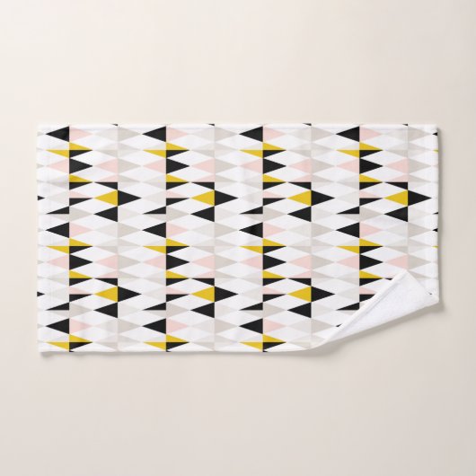 Motif géométrique fendu de triangle (Serviette à main)