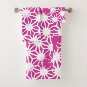 Motif géométrique Fuchsia