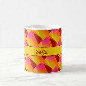Motif géométrique fuchsia Mug (Centre)