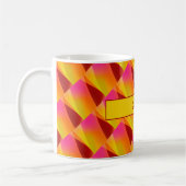 Motif géométrique fuchsia Mug (Gauche)