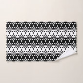 Motif géométrique graphique noir et blanc (Serviette à main)