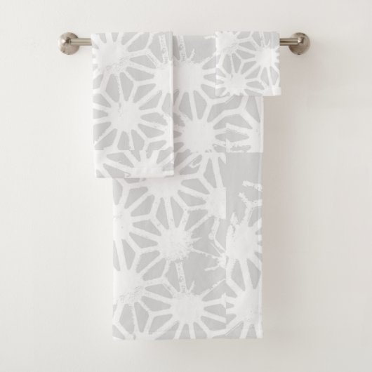 Motif géométrique gris pâle (En situation)