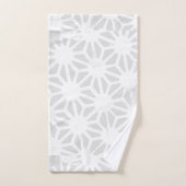 Motif géométrique gris pâle (Serviette à main)
