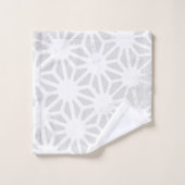 Motif géométrique gris pâle (Gant de toilette)