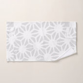 Motif géométrique gris pâle (Serviette à main)