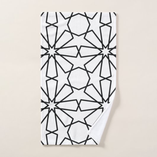 Motif géométrique islamique Design arabe (Serviette à main)
