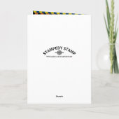 Motif géométrique lumineux, Merci d'anniversaire (Dos)