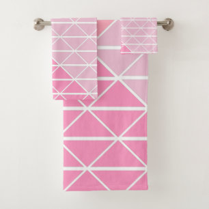 Motif géométrique mignon des triangles en rose
