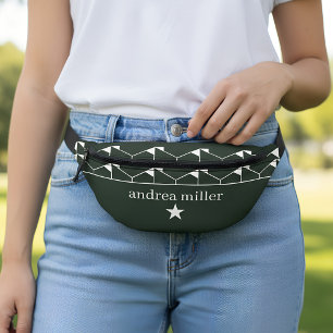 Motif géométrique moderne avec étoile Monogram