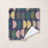 Motif géométrique moderne dans les tons pastel (Gant de toilette)