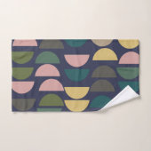 Motif géométrique moderne dans les tons pastel (Serviette à main)