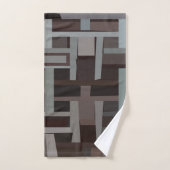 Motif géométrique moderne du milieu du siècle (Serviette à main)