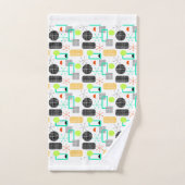 Motif géométrique moderne frais et brillant (Serviette à main)
