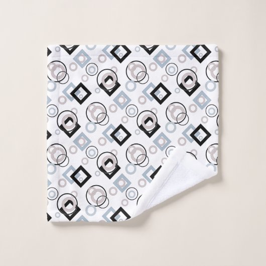 Motif géométrique moderne multicolore (Gant de toilette)