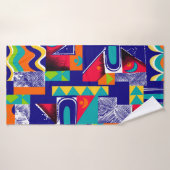 Motif géométrique moderne transparent (Serviette de bain)