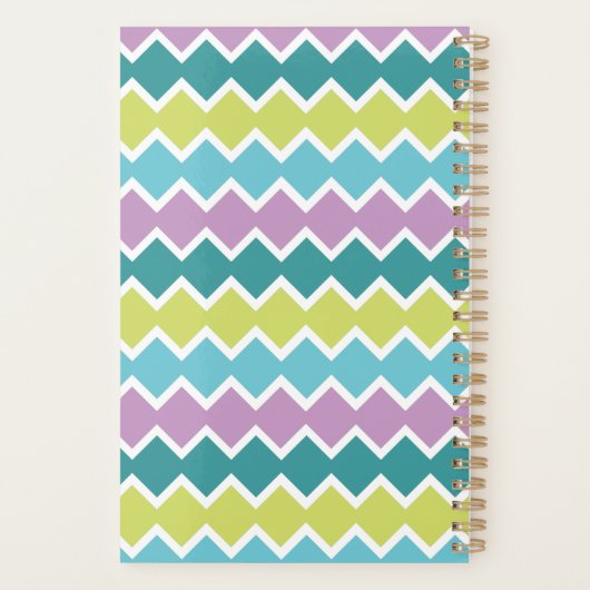 Motif géométrique Monogramme moderne (Dos)