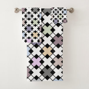 Motif géométrique multicolore