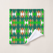 Motif géométrique multicolore losanges minimalisme (Gant de toilette)