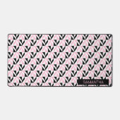 Motif géométrique noir, blanc et rose (Recto)