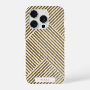 Motif géométrique or élégant sophistiqué Luxe
