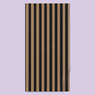  Motif géométrique Preppy Gold et Black Stripes