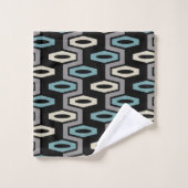 Motif géométrique rétro (Gant de toilette)