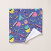 Motif géométrique rétro (Gant de toilette)