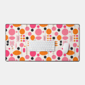 Motif géométrique rose et orange du milieu du sièc (Clavier et souris)