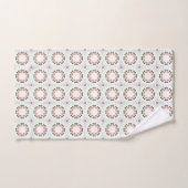 Motif géométrique rose et vert (Serviette à main)