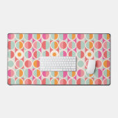 Motif géométrique rose orange (Clavier et souris)