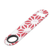 Motif géométrique rouge (Devant angulaire)