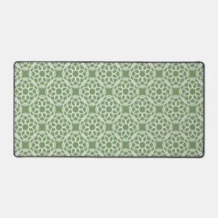 Motif géométrique sans couture vert sauge blanc