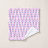 Motif géométrique simple rose et violet (Gant de toilette)
