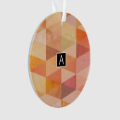 Motif géométrique Triangle doux | Monogrammé (devant)