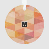 Motif géométrique Triangle doux | Monogrammé (dos)