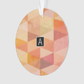 Motif géométrique Triangle doux | Monogrammé (devant)