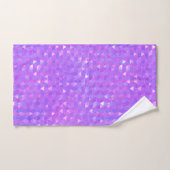 Motif Géométrique Triangles Branchés Rose Violet (Serviette à main)
