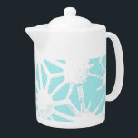 Motif géométrique turquoise<br><div class="desc">Motif géométrique turquoise et blanche</div>