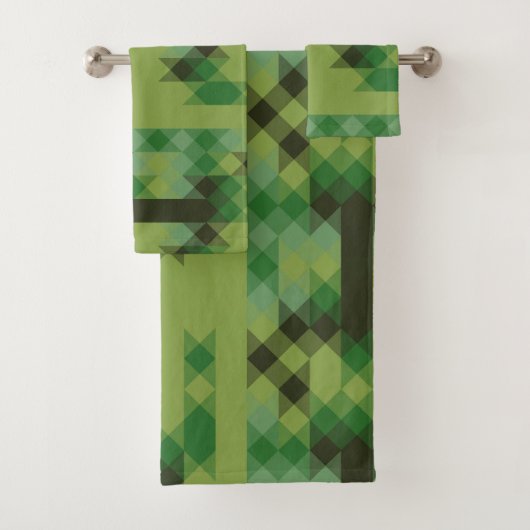 motif géométrique vert (En situation)