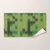 motif géométrique vert (Serviette à main)