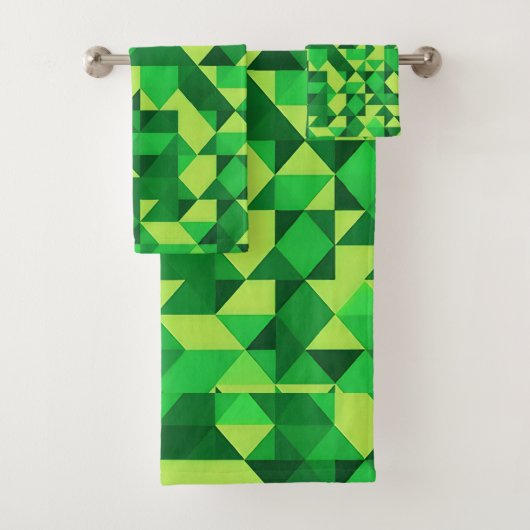 Motif géométrique vert de la Saint-Patrick (En situation)