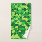Motif géométrique vert de la Saint-Patrick (Serviette à main)