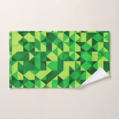 Motif géométrique vert de la Saint-Patrick (Serviette à main)