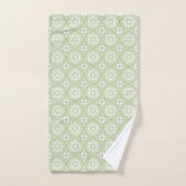 Motif géométrique vert décoratif (Serviette à main)
