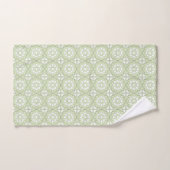 Motif géométrique vert décoratif (Serviette à main)