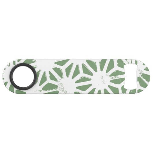 Motif géométrique vert et blanc olive (Devant (Horizontal))