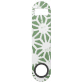 Motif géométrique vert et blanc olive (Devant)