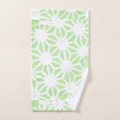 Motif géométrique vert pomme (Serviette à main)